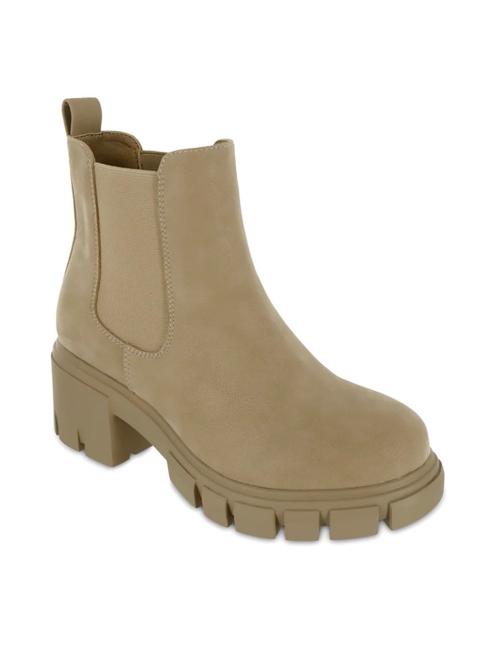 MIA Chunky Lug Chelsea Boot in Taupe